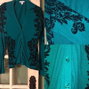 Emerald green cardigan